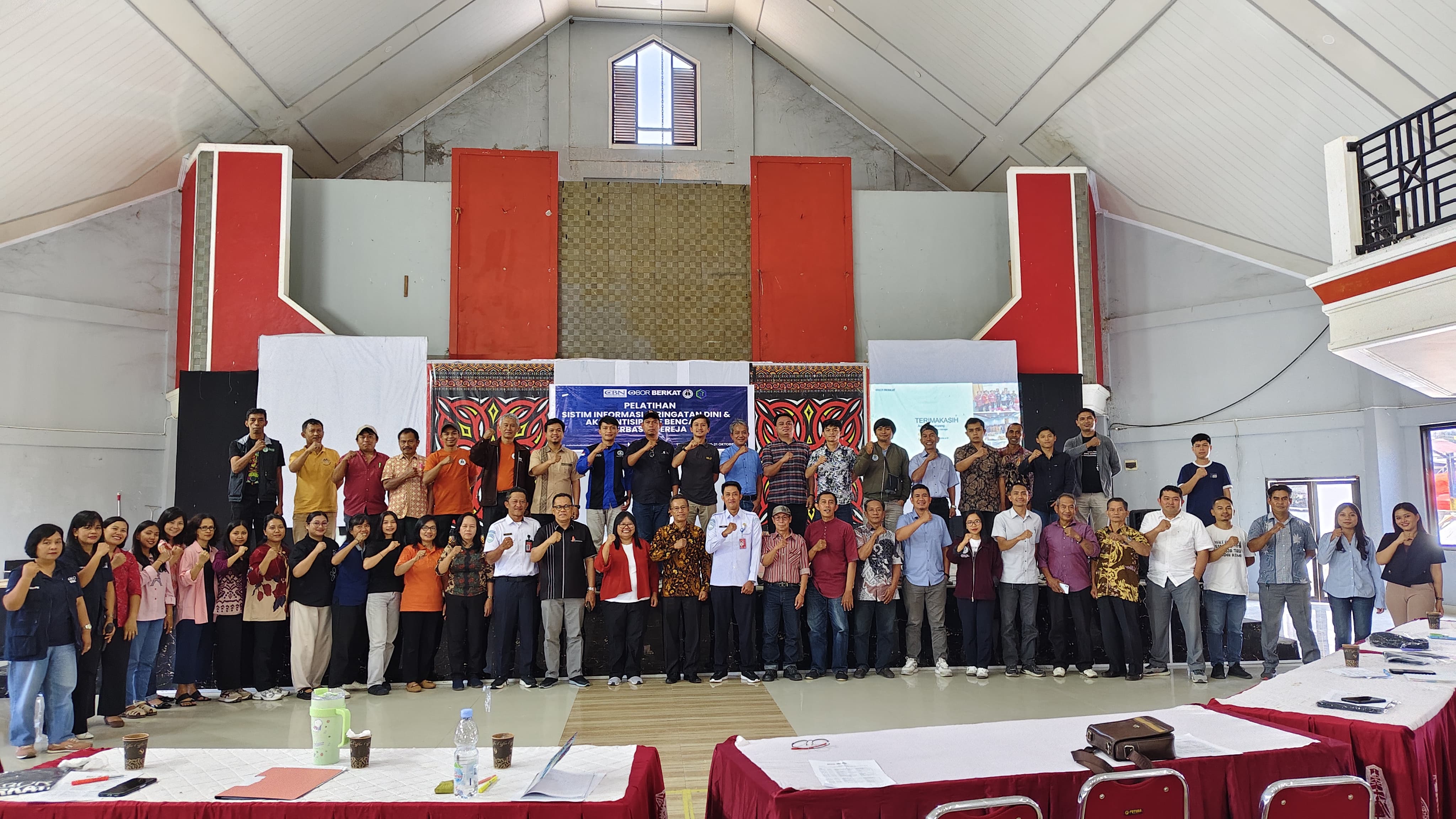 CCGT Hadirkan CBN-Obor Berkat Indonesia di Toraja, Simulasi Sistem Informasi Peringatan Dini Bencana Berbasis Gereja
